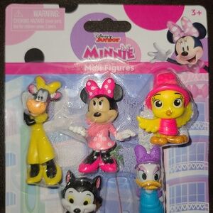 Junior Minnie and friends mini Figures 5 characters in packet NIB